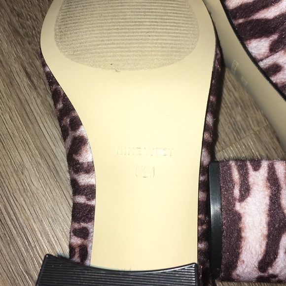 Nine West Tiger Print Block Heel Pumps - Picture 9 of 12